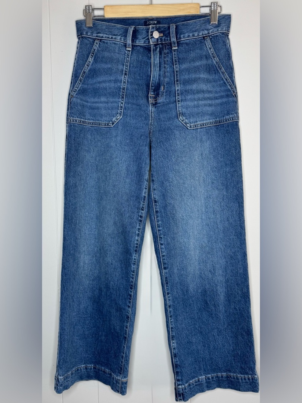 J. Crew Wide Leg Crop Jeans Womens Size 26/2